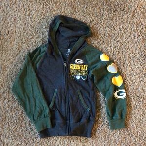 Green Bay Packer zip up hoodie